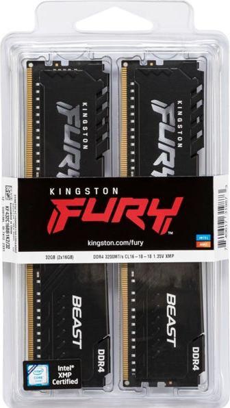 Produktbild Kingston FURY Beast (2 x 16GB, 3200 MHz, DDR4-RAM, DIMM)