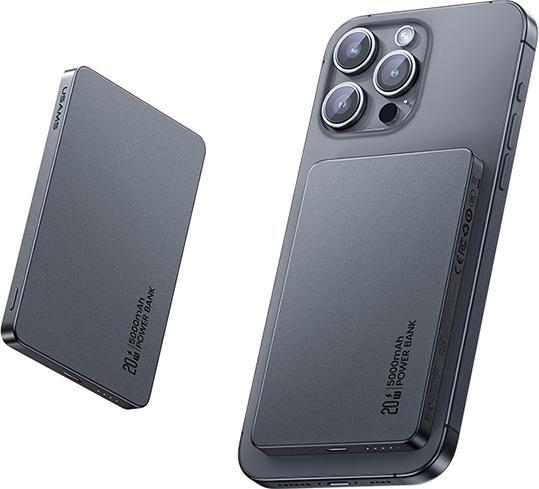Actual product image Usams Powerbank indukcyjny 5000mAh 20W PD Fast Charge titanium CY Series 5KCD23102 (US-CD (5000 mAh, 20 W)