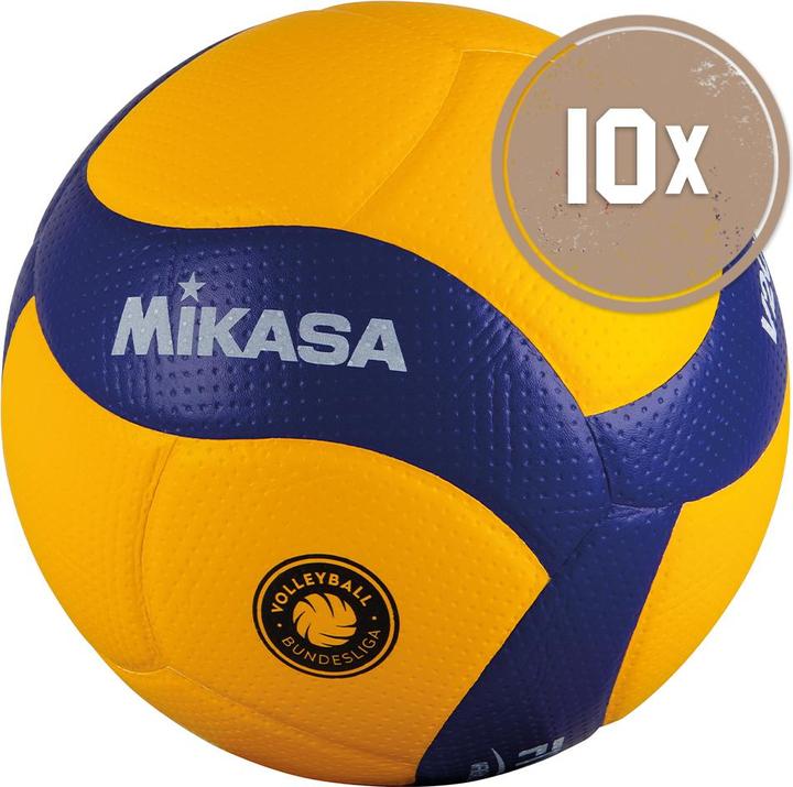 Immagine prodotto Mikasa 10ER BALLPAKET VOLLEYBALL V200W-VBL OFFICIAL (DVV1) (5)