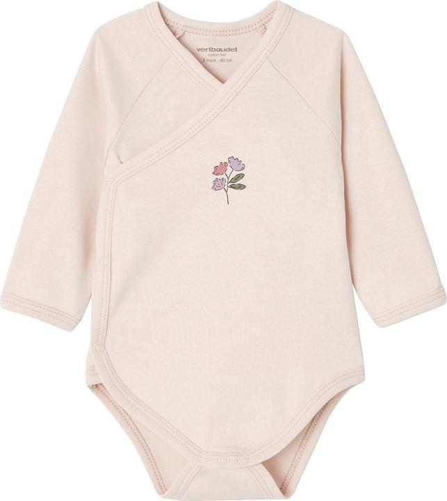 Vertbaudet Bio-Kollektion: 3er-Pack Baby Langarmbodys, Blumen (50)
