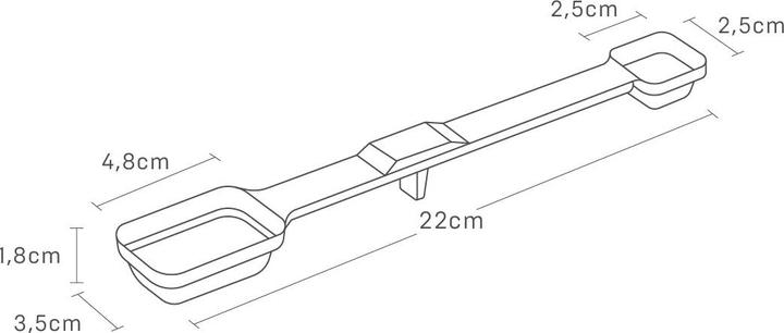 Actual product image Yamazaki Magnetic measuring spoon TOWER (15 ml)