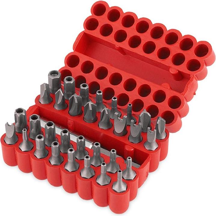 Kreator Screwdriver bits CR-V 33 pcs. (9/64, 7/64"", 5/64, 3/32, TX, 1/8)