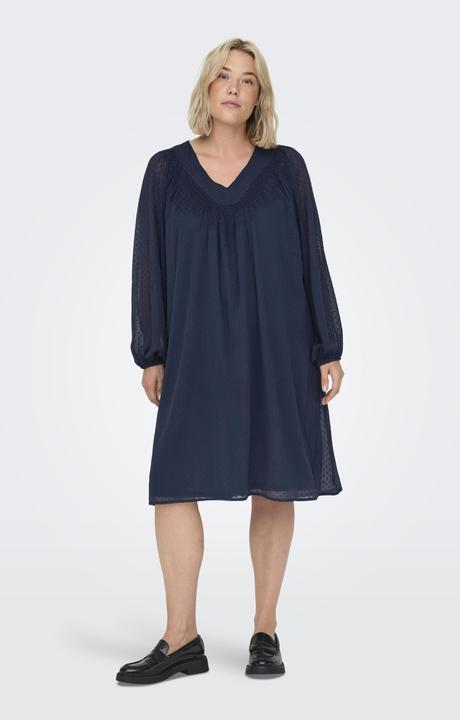 Image du produit Only Coupe normale Col en V Poignets élastiques Robe midi (46)