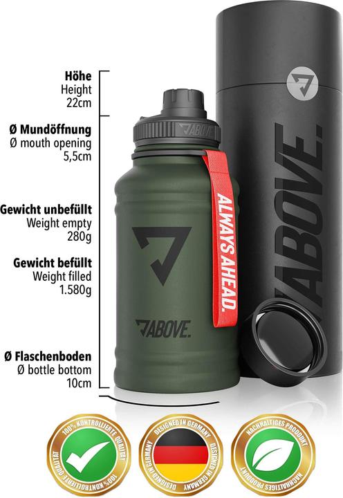 Produktbild Above Edelstahl Trinkflasche (1.30 l)
