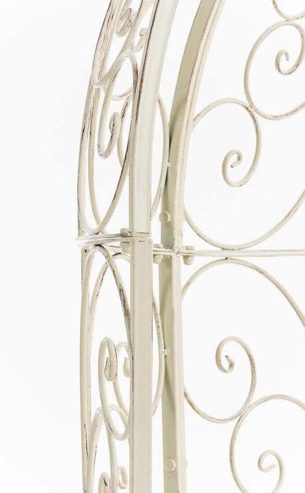 Produktbild Swisshandel24 Halbpavillon Rosie mit Sitzbank, antik-creme (58 cm, 120 cm)