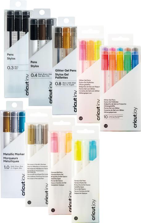 Image du produit Cricut Set de stylos Joy Gel Pen Glitter 0,8 mm 3 stylos
