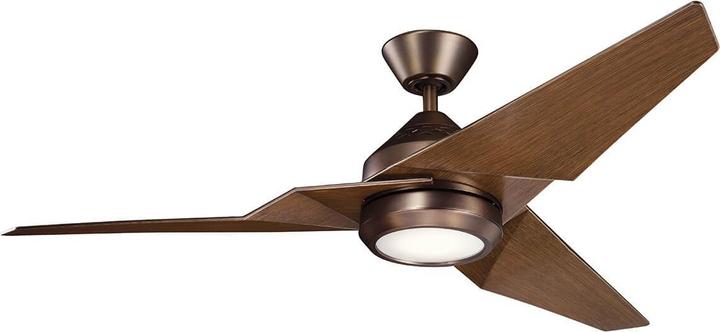 Produktbild Elstead Lighting Jade leiser Deckenventilator mit LED Licht Ø152cm + Fernbedienung Walnuss (45 dB)