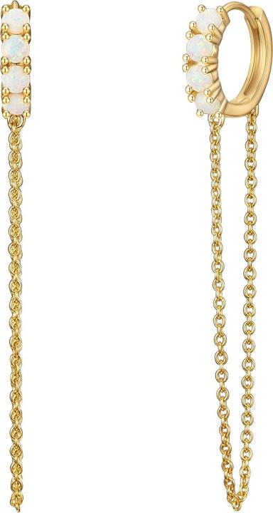 Glanzstücke München Damen Sterling Silber Opal (synth.) gelbgold - 31560 (Sterling Silber)
