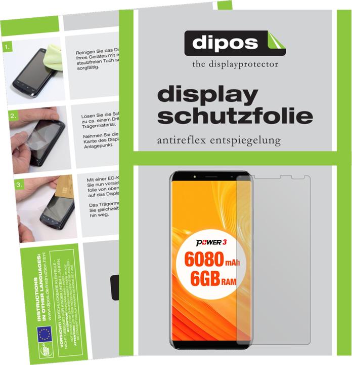 Produktbild Dipos Displayschutzfolie Antireflex (1 Stück, Ulefone Power 3)