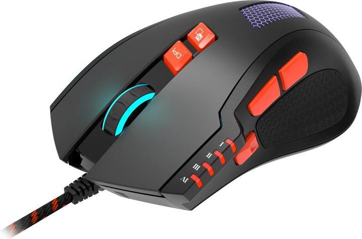 Actual product image Canyon for gaming Corax GM-5N, with 8 programmable buttons, Sunplus 6651 optical sensor, with RGB il (Cable)
