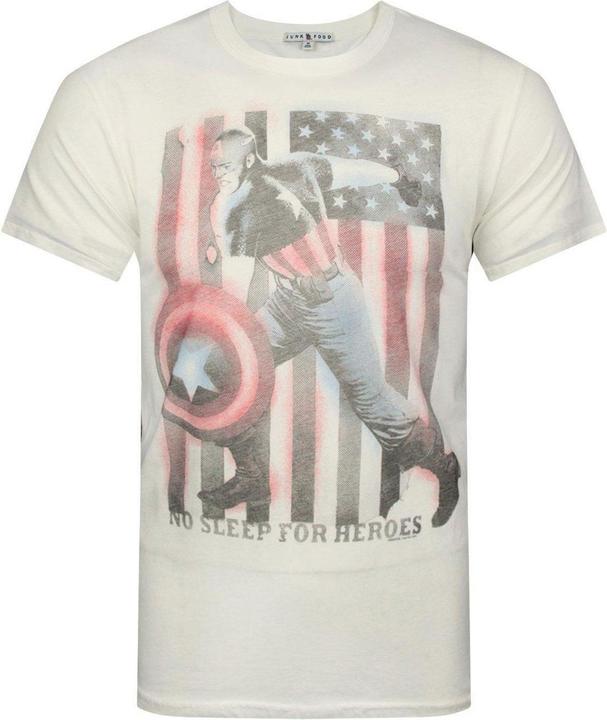 Junk Food No Sleep For Heroes TShirt (S)