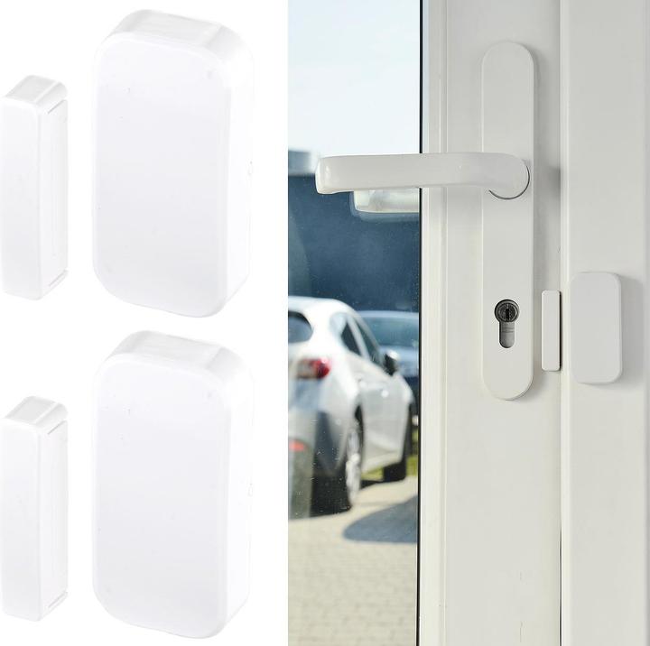 VisorTech 2er-Set Funk-Tür- & Fenster-Sensoren für Alarmanlage der XMD-Serie