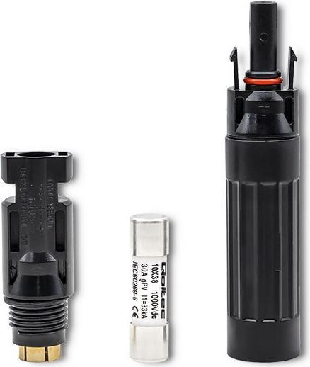 Actual product image Qoltec Solar connector with fuse, connecto (Solar connector)