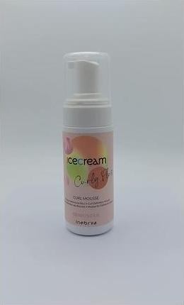 Immagine prodotto Inebrya Gelato Curly Plus Schiuma Disciplinante per Capelli Ricci 150ml (150 ml, Mousse arricciante)