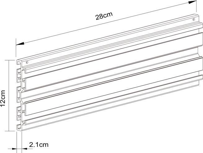 Image du produit Multibrackets Profilé aluminium pour système Pro, noir