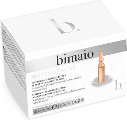 Actual product image Bimaio Matte Rescue Ampoules 10 Units 2 Ml (2 ml)