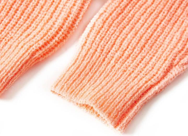 Actual product image VidaXL Children's jumper knitted light orange 92,Material: 60 % acrylic (92)