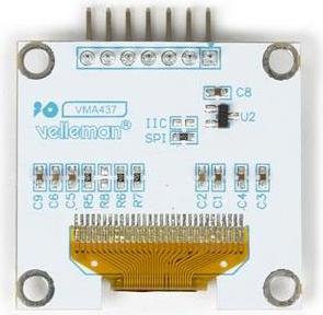 Produktbild Whadda 1.3-Zoll-OLED-LED-Bildschirm für Arduino® (SH1106-Treiber, SPI)
