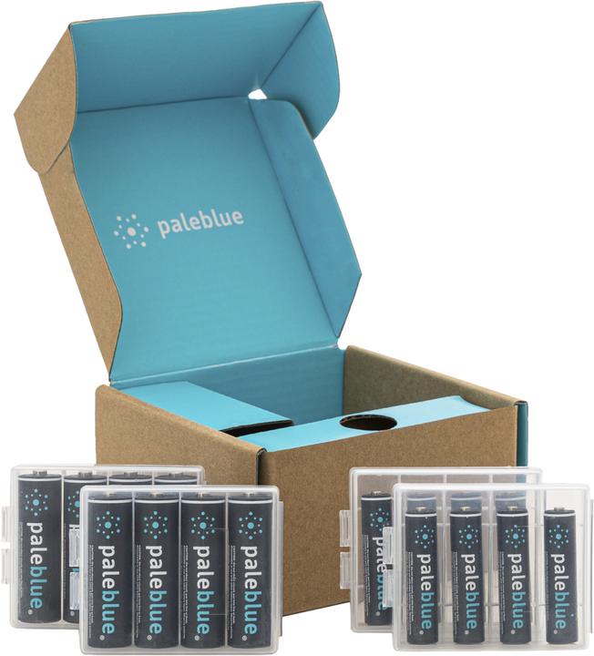 Pale Blue Sustainability Kit USB-C (2AA & 2AAA packs) (16 pcs, AA, AAA, 1560 mAh)