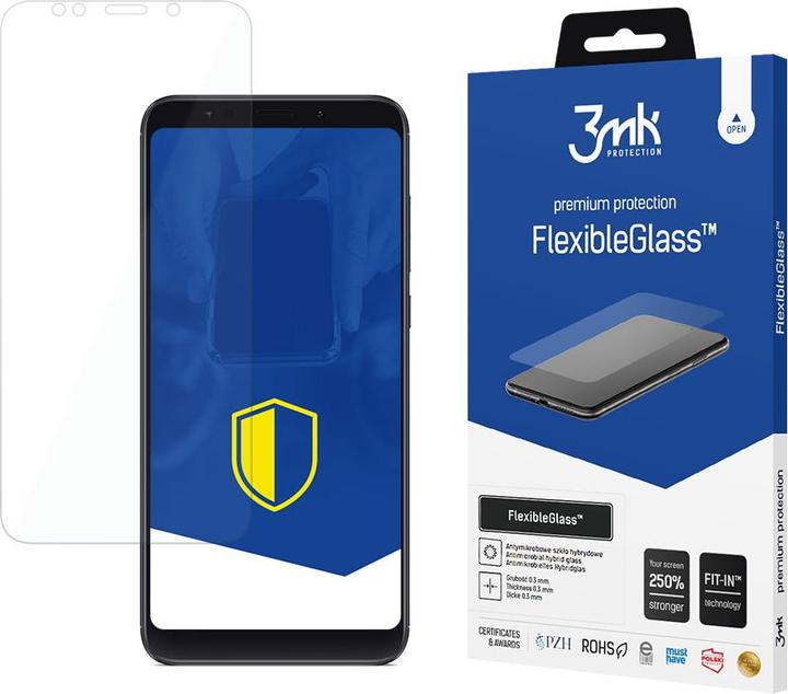 Actual product image 3MK hybrid glass Flexible 2.5D for Xiaomi Redmi 5 Plus (1 Piece, Xiaomi Redmi 5 Plus)