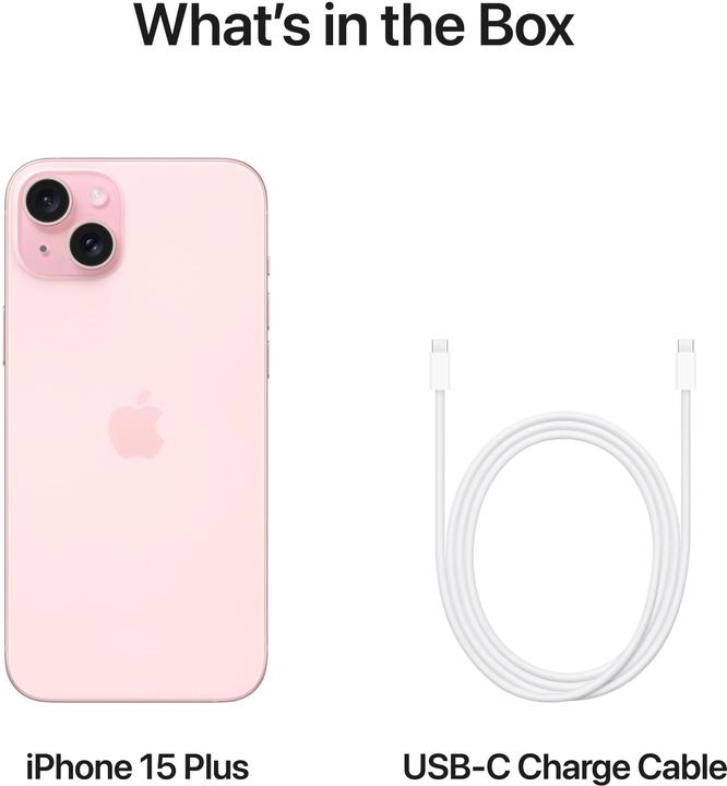 Produktbild Apple iPhone 15 Plus (256 GB, Pink, 6.70", SIM + eSIM, 48 Mpx, 5G)