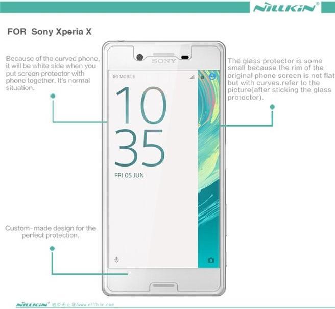 Actual product image Nillkin Super Clear (1 Piece, Sony Xperia X)