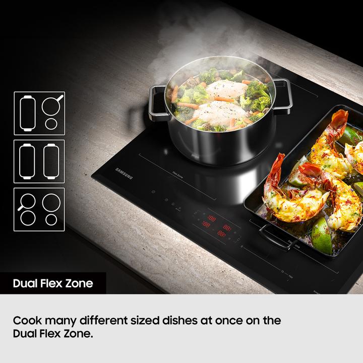 Image du produit Samsung NZ64B5066KK Table de cuisson à induction Slim Fit de 60 cm