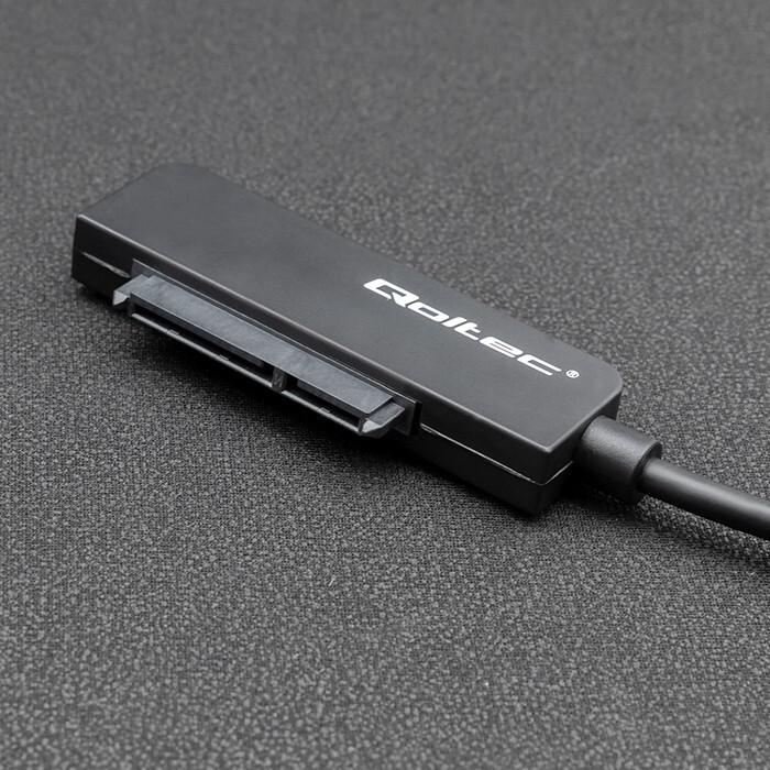 Actual product image Qoltec SATA adapter for 2.5" SSD HDD, USB C, 2TB
