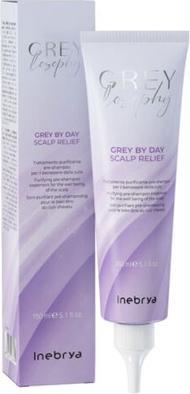 Actual product image Inebrya Cleansing treatment for a healthy scalp of grey and platinum hair Gray By Day (Scalp (150 ml, Liquid shampoo)