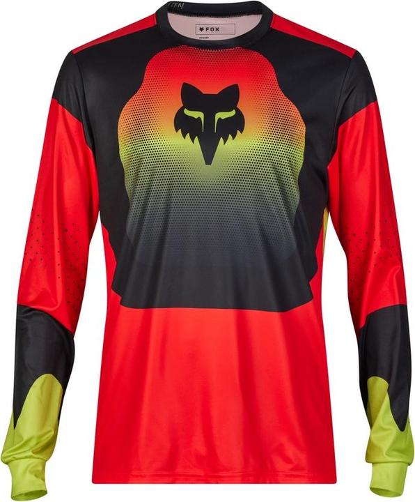 Fox Jersey 24 Ranger Ls Revise Rd/Ylw (2x)