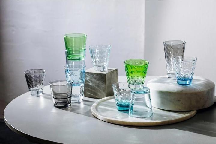 Actual product image Leonardo Drinking glass Optic Pastel 300 ml, 6 pieces, Multicoloured (0.30 l, 6 x)