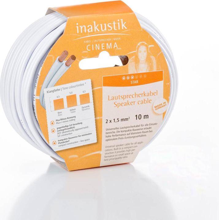 Produktbild Inakustik Star Lautsprecherkabel (10 m, 1.50 mm²)