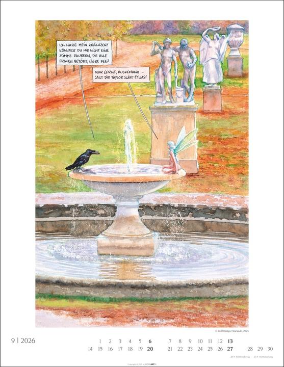 Produktbild Marunde Kalender 2026 (34 x 44 cm, Harter Einband, Deutsch)