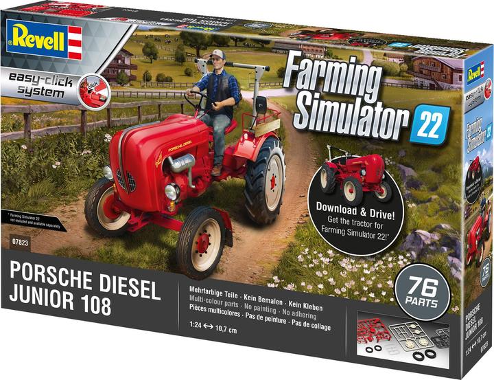 Produktbild Revell 1:24 Porsche Junior 108 - Farming Simulator Edition