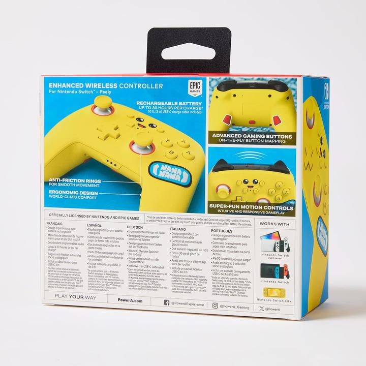 Image du produit PowerA Enhanced Wireless Controller Fortnite Peely (Switch, Switch Lite, Switch OLED)