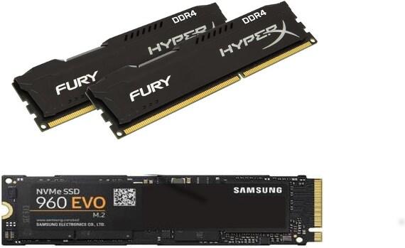 Actual product image Flash upgrade, M.2 SSD + RAM