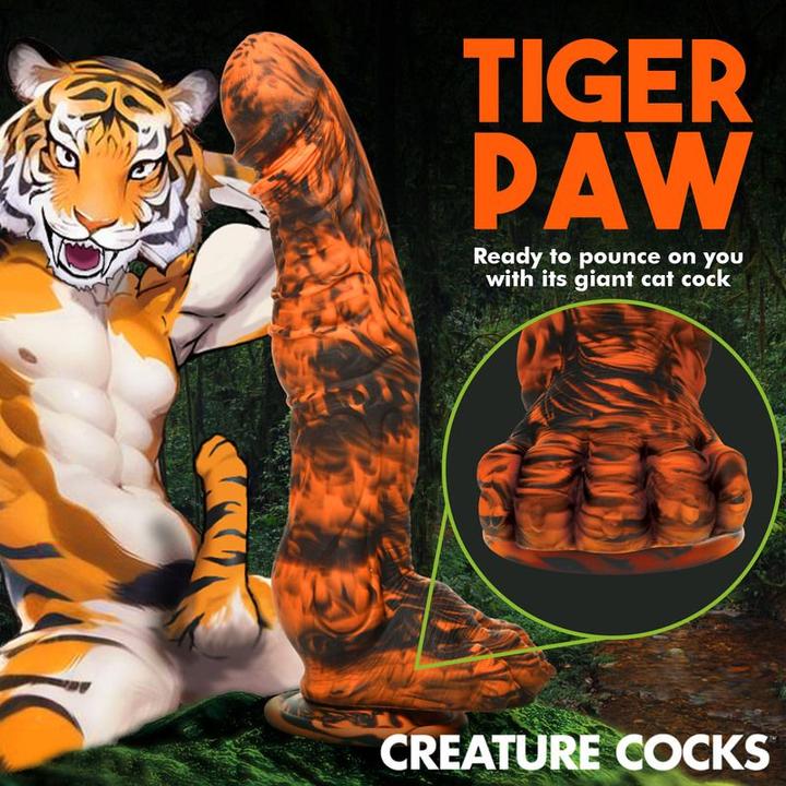 Actual product image Creature Cocks Sabretooth - Silicone Dildo/Black