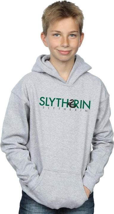 Immagine prodotto Slytherin Text Felpa con Cappuccio Ragazzi (128)