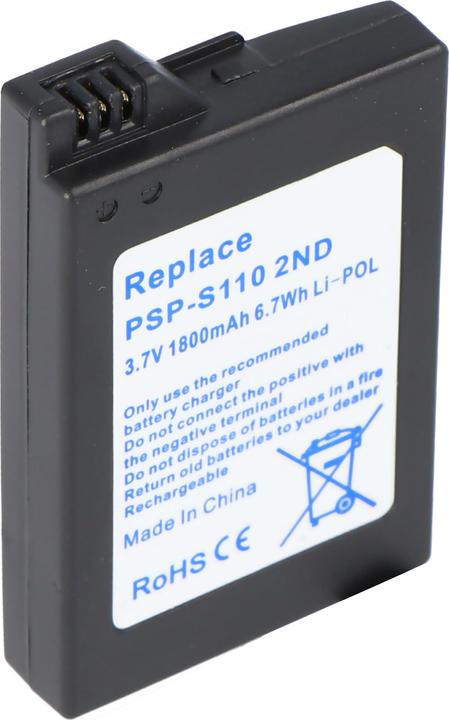 Actual product image Sony PSP-S110 Akku (1 pcs., 1800 mAh)