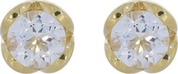 Image du produit Xen ONE Boucles d'oreilles avec topaze blanche 375 or jaune (375 Or jaune)