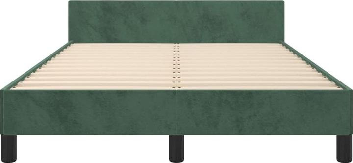 Produktbild VidaXL Bettgestell Dunkelgrün 140x200 cm Samt (140 x 200 cm)