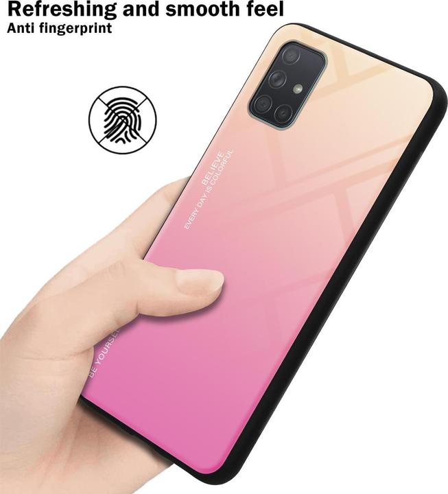 Image du produit Cadorabo Couverture en verre TPU 2 couleurs (Samsung Galaxy A71)