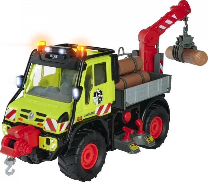 Actual product image Dickie Mercedes Benz Unimog U530 for forestry work