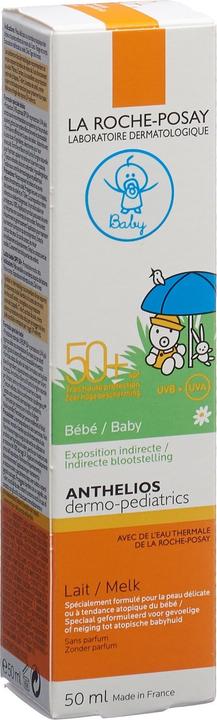 Produktbild La Roche Posay Anthelios Dermo-Kids Baby Milch Pflegende Sonnenschutz-Milch (Sonnenmilch, SPF 50+, 50 ml, 86 g)