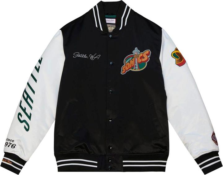 Mitchell & Ness M&N Varsity Satin Jacke - NBA Seattle SuperSonics - XL (XL)