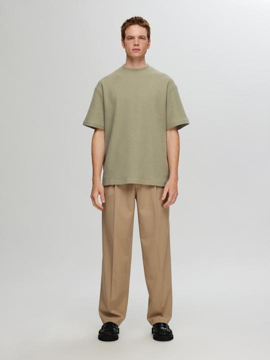 Produktbild Selected Homme Relaxed Fit Waffelmuster T-Shirt (S)