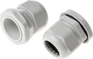 Actual product image Rs Pro round top cable gland PG29 Grey IP68
