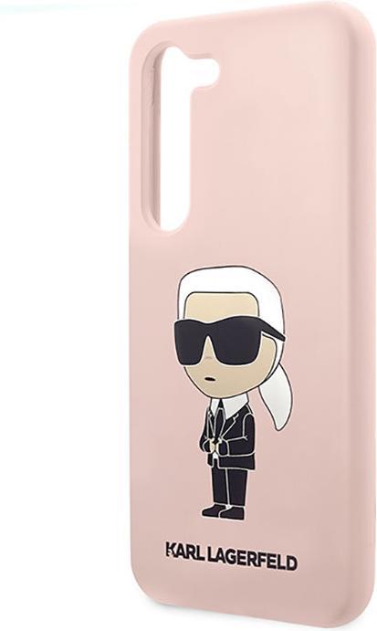 Image du produit Karl Lagerfeld KLHCS23MSNIKBCP S23+ S916 hardcase rose/pink Silicone Ikonik (Samsung Galaxy S23+)