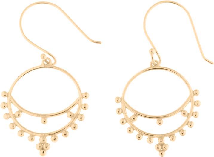 Leyda Ohrhänger Orentalisch (vergoldet 750 / 18 K Gold, Silber 925)