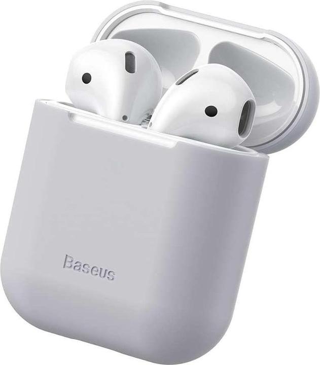 Actual product image Baseus Silica Series Ultra-Thin Silicone Protector Case for AirPods 1/2 (Headphone bag)